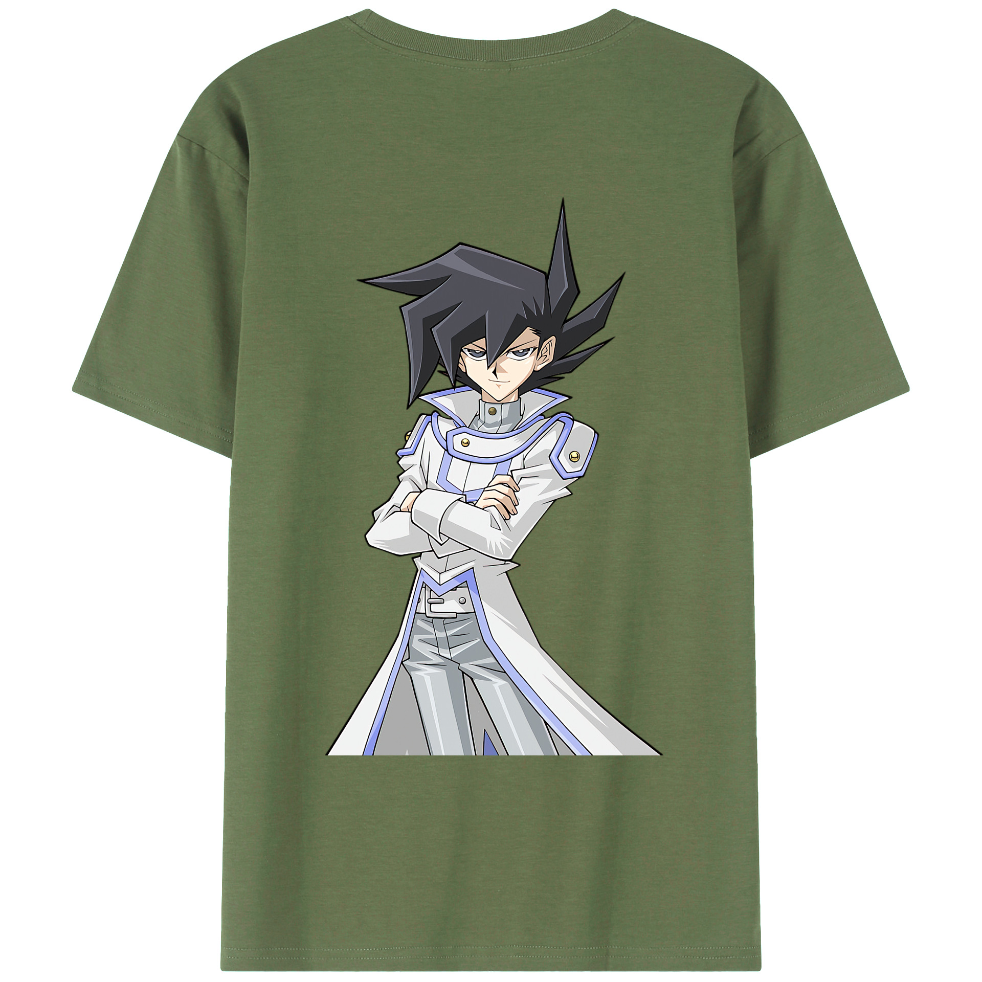 （画像用） 遊☆戯☆王 Yu-Gi-Oh! 綿100％ メンズ半袖Tシャツ（バックプリント） 通気性